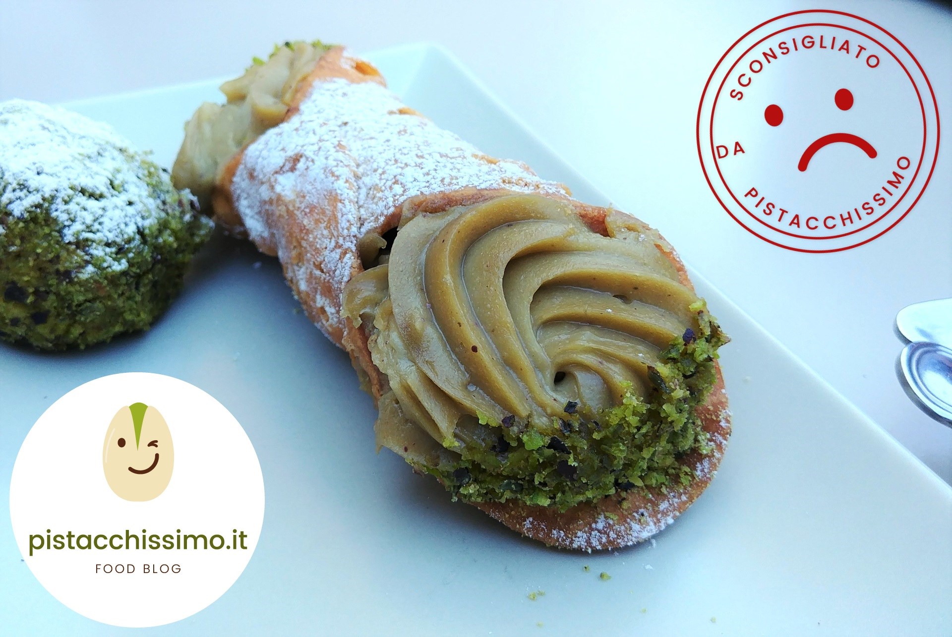 Cannolo Pistacchio Caffetteria Luca Bronte