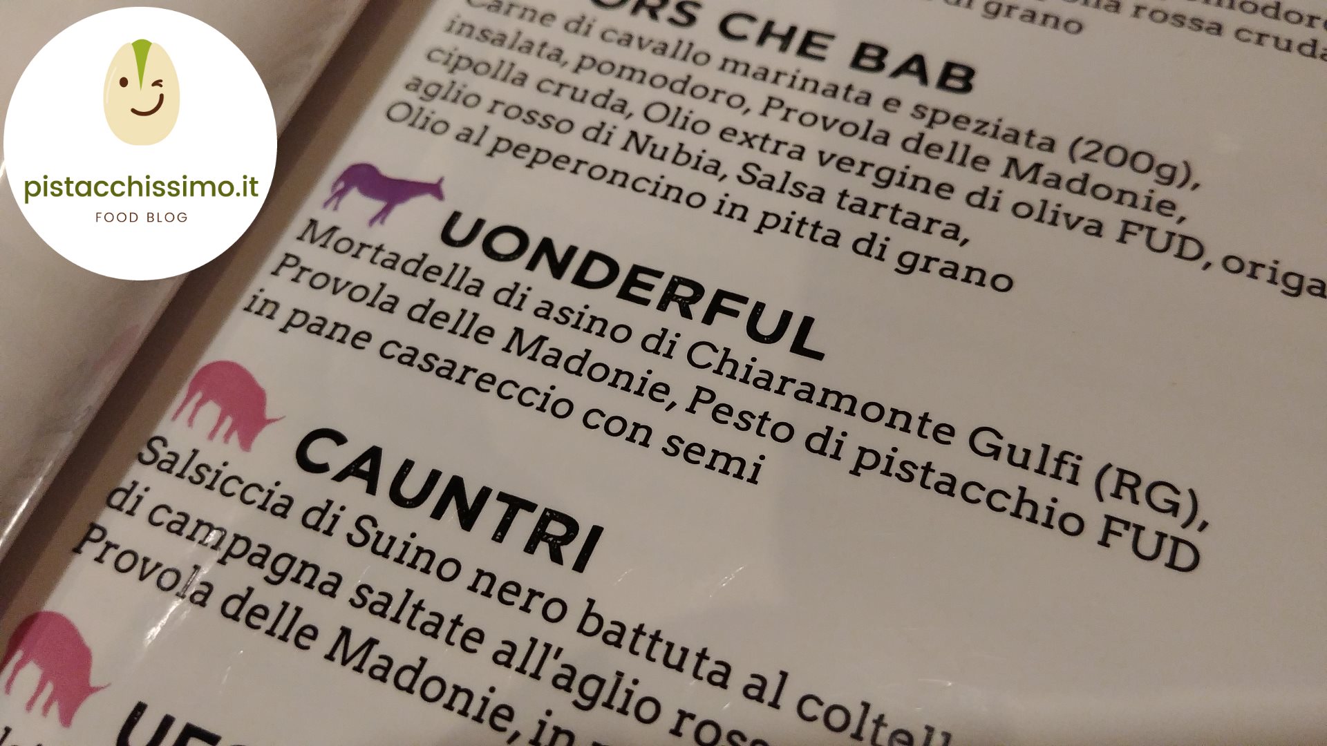 Panino Pistacchio Uonderful Fud Bottega Sicula Catania