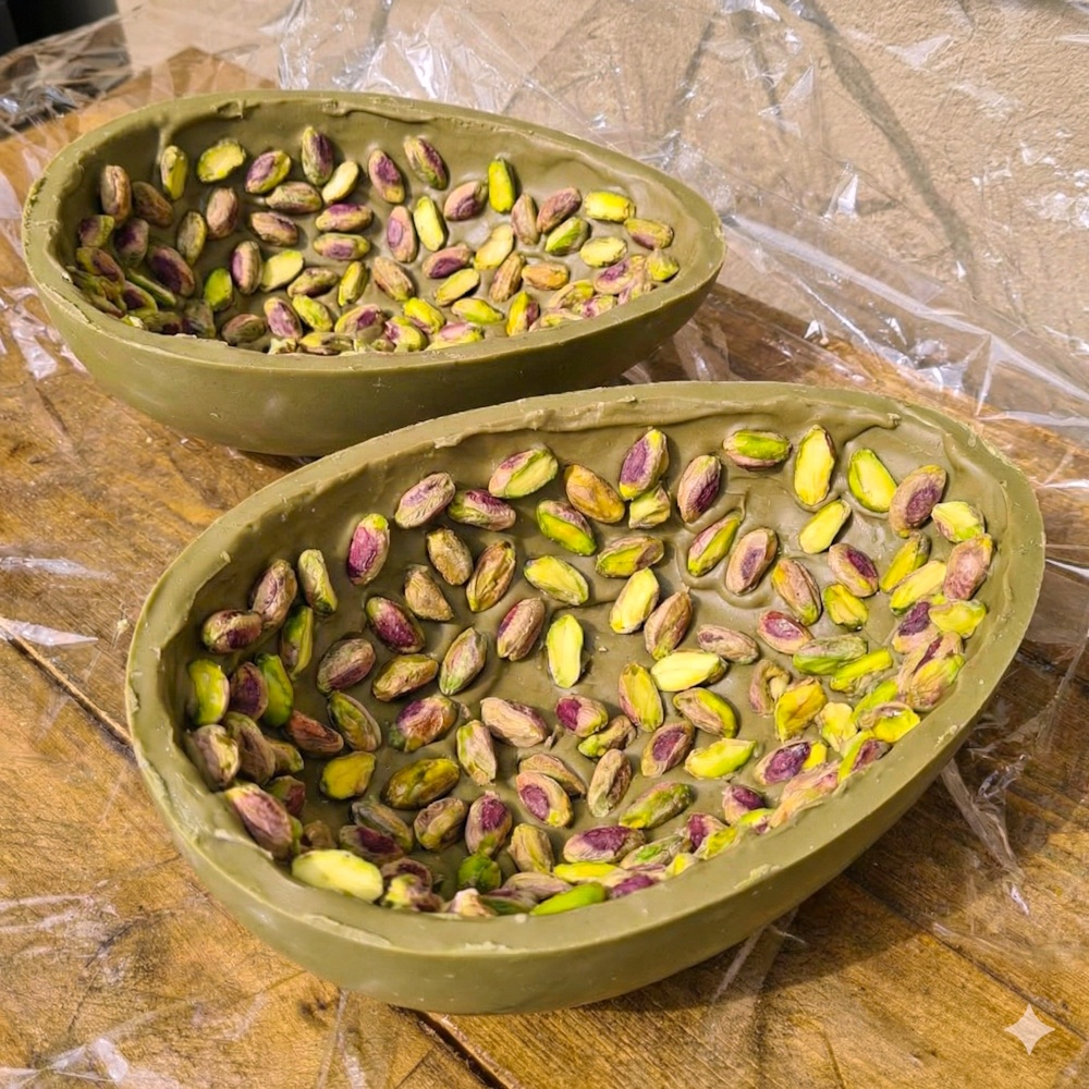 uovo pistacchio pistacchissimo interno granellato