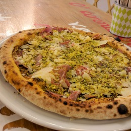 Pizza Verde Pistacchio - I Colori della Pizza (Catania)