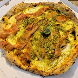 Pizza al pistacchio - Carboni Ardenti (Catania)