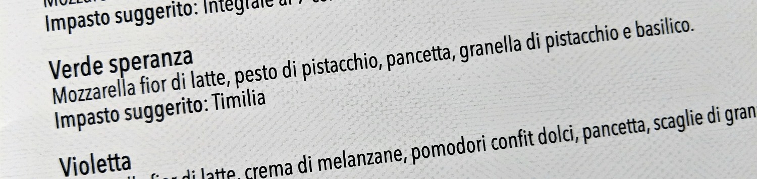 pizza pistacchio verde speranza pudamuri nicolosi