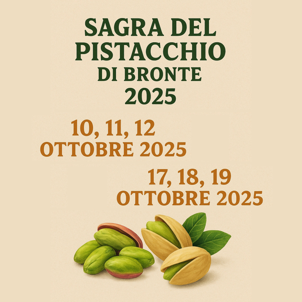 Sagra del Pistacchio di Bronte 2025: date e programma - Pistacchissimo.it