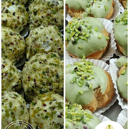 Mignon al Pistacchio (Bignè - Tartufo) - ChocoFusion (Catania)