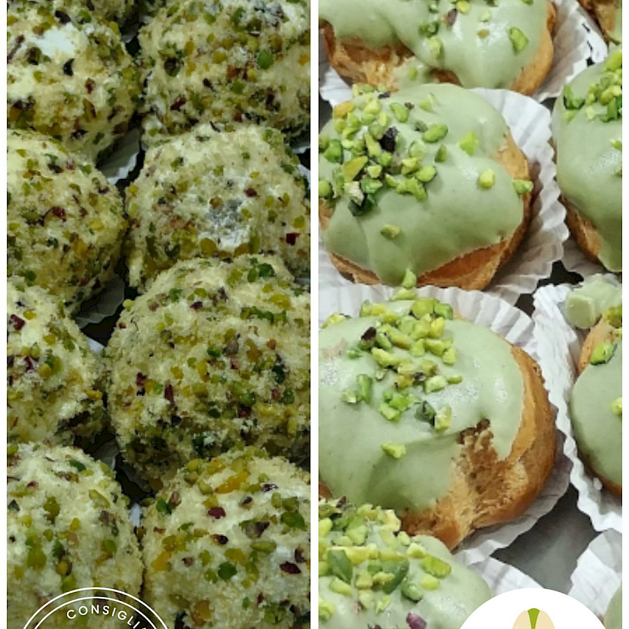 Mignon al Pistacchio (Bignè - Tartufo) - ChocoFusion (Catania)