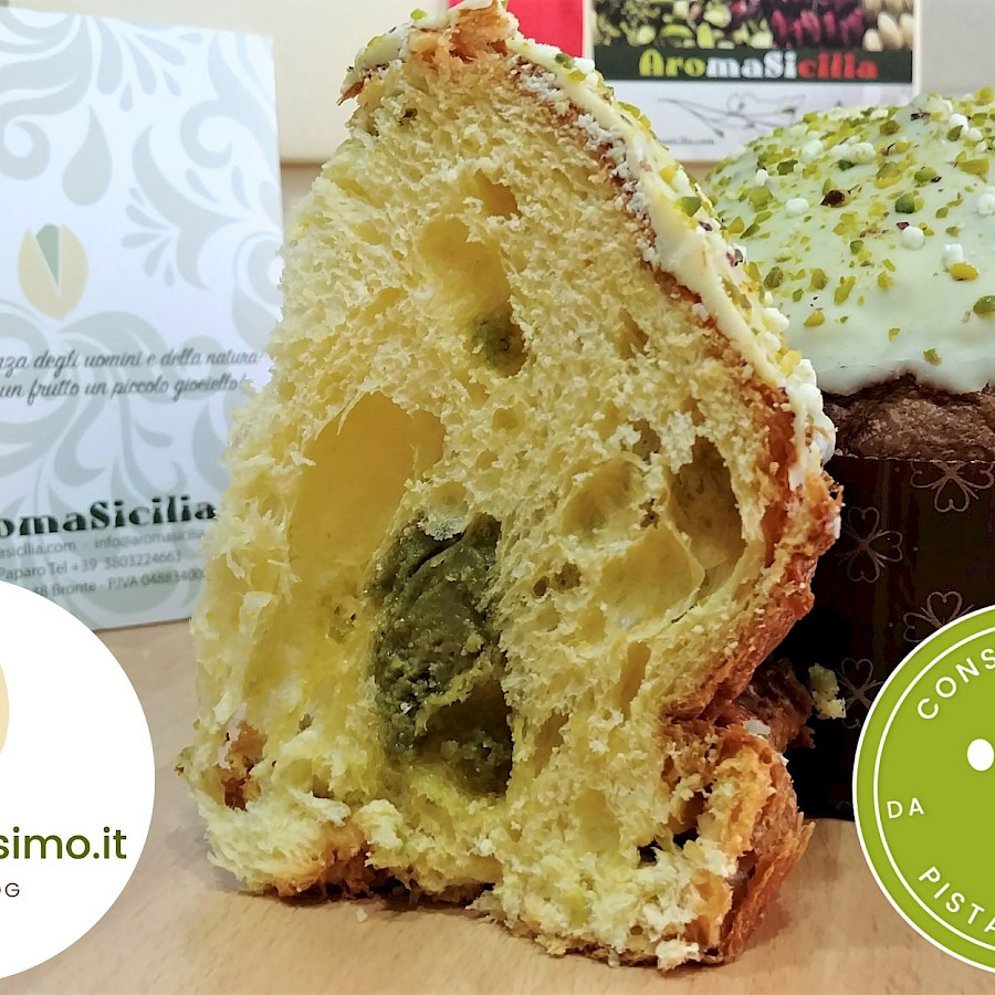 Pistachio Panettone - AromaSicilia.com (Bronte)