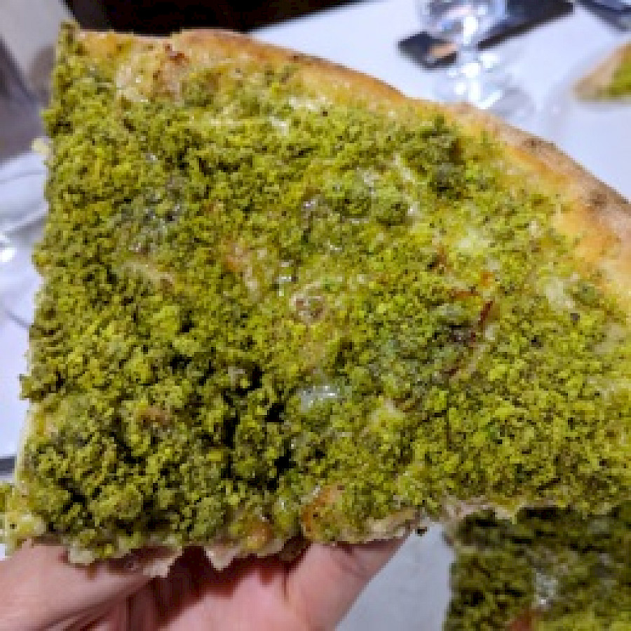 Pizza al Pistacchio - La Cava Rustica (Trecastagni)
