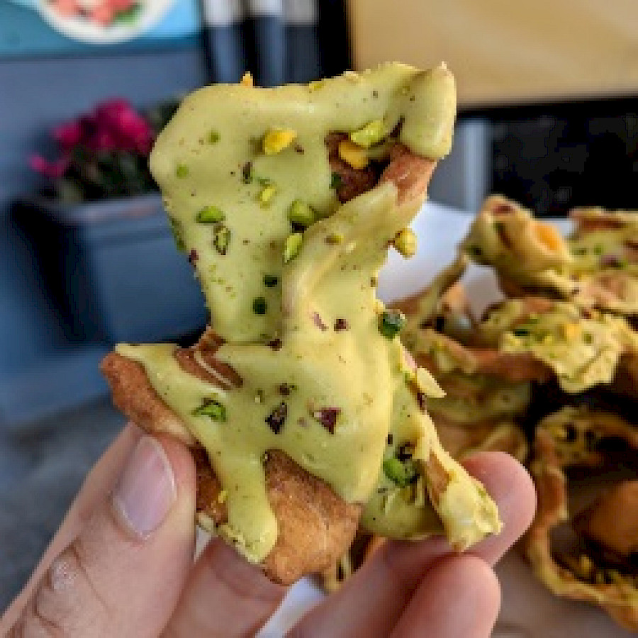 Pistachio Chiacchiere - Gran Cafè Solaire (Acitrezza)