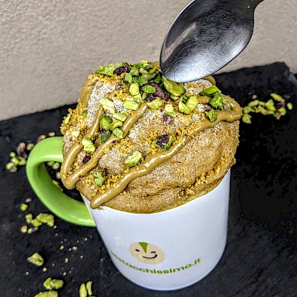Recipe: Pistachio Mug Cake - Microwave mug cake