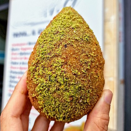 July 11, 2024 - In search of the best Pistachio Arancino in Catania