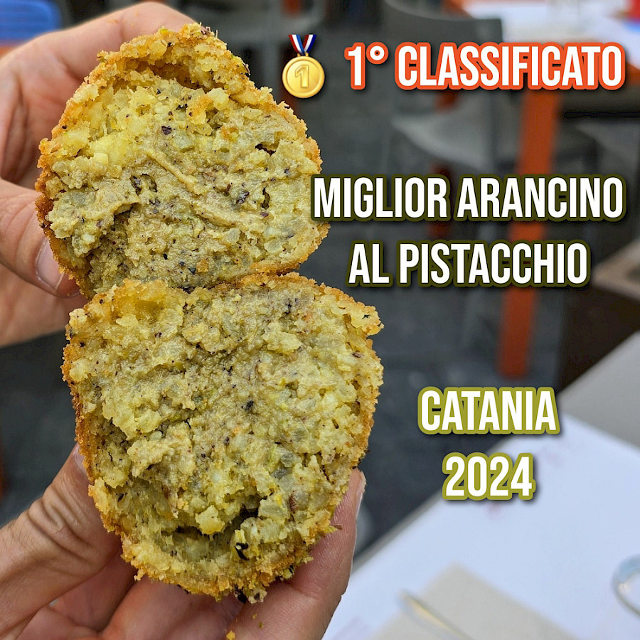 Best Pistachio Arancino in Catania 2024 - Bar Condorelli (Belpasso)